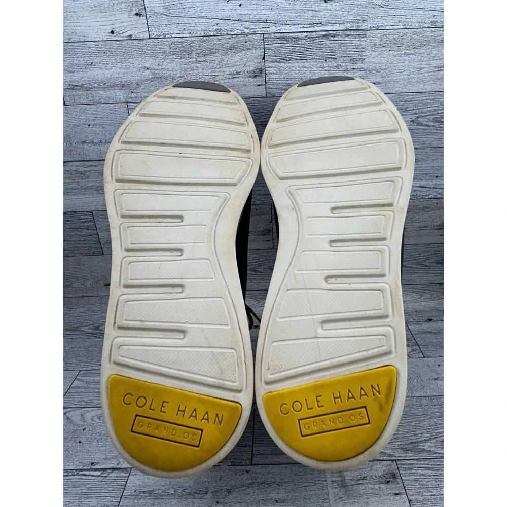 Cole Haan OriginalGrand Mens Brown Leather Chukka Boots Yellow Laces C23426‎ 11M